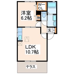 グリーンパークⅡ光の森の物件間取画像